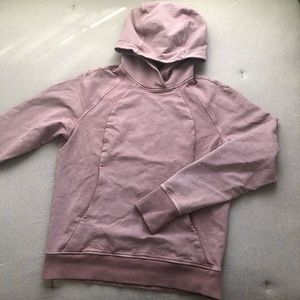 Lululemon washed pink quicksand scuba pullover